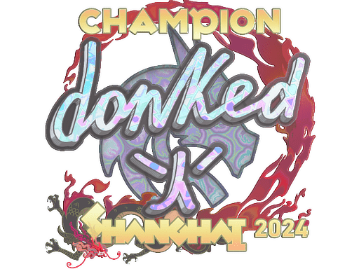 Sticker | donk (Holo, Champion) | Shanghai 2024