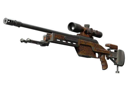 SSG 08 | Orange Filigree (Field-Tested)