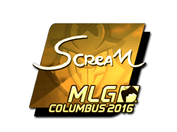 Sticker | ScreaM (Gold) | MLG Columbus 2016