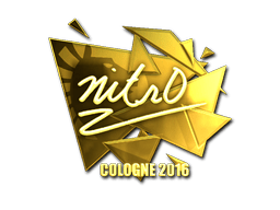 Sticker | nitr0 (Gold) | Cologne 2016