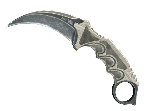 ★ StatTrak™ Karambit | Black Laminate (Minimal Wear)