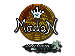 Sticker | maden (Glitter) | Antwerp 2022