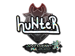 Sticker | huNter (Glitter) | Antwerp 2022