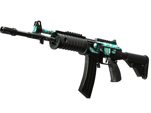 Galil AR | Aqua Terrace (Battle-Scarred)