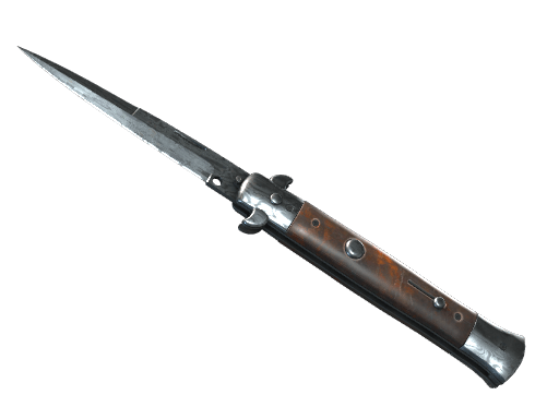 ★ Stiletto Knife | Damascus Steel (Field-Tested)