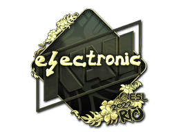 Sticker | electronic (Gold) | Rio 2022