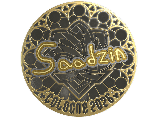 Sticker | saadzin (Gold) | Cologne 2026