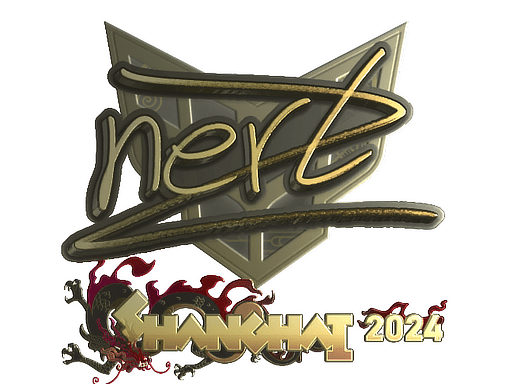 Sticker | NertZ (Gold) | Shanghai 2024