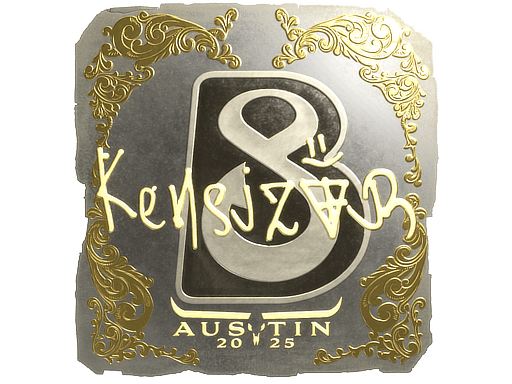 Sticker | kensizor (Gold) | Austin 2025