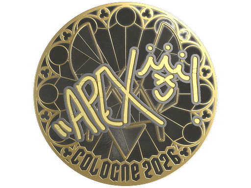 Sticker | apEX (Gold) | Cologne 2026