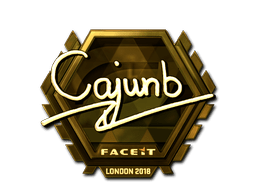Sticker | cajunb (Gold) | London 2018